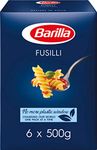 Barilla Pasta, Premium Fusilli Pasta 3kg, Authentic Italian Quality, Pasta Bulk Pack of 6 x 500g