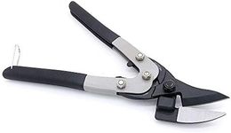 NUZAMAS Heavy Duty Tin Snips Straight Cut, Thin Steel Sheet Metal Cutters, Industrial Metal Cutting, 27cm