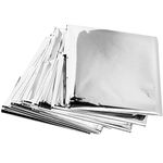 Emergency Mylar Thermal Blankets (Pack of 100) - Individually Packaged