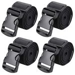 MAGARROW 65" Ãƒâ€” 1.5" Utility Straps with Buckle Adjustable, 4-Pack (Black (4-PCS))