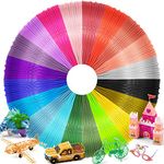 3D Pen PLA Filament Refills - Wiseten 20 Colors 3D Printing Pen Filament 1.75mm, 32.8 Feet per Color Total 656 Feet for Most Intelligent 3D Pen 3D Printer