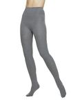 HUE Women's Sweater Tights, Charcoal Heather Cable, Medium-Large