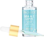 Pacifica Beauty Sea and C Love Vitamin C Serum, Skincare, Hyaluronic Acid, Green Tea, Marine Extracts, Blue Light Protection, Brightening, Lightweight, Face Care, Skin Care Serum, 1 fl oz (1 Count)