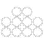 X AUTOHAUX 10pcs M18 Car Auto Oil Drain Plug Gaskets Replacement 900-123-106-30