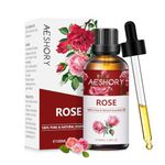 AESHORY Rose Essential Oil 100ml, 100% Pure Natural Rose Oil, Perfect for Diffuser, Humidifier, Aromatherapy, Better Sleep, Skin Care, Perfume & Candle Making