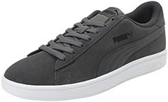 PUMA Unisex Smash V2 Trainers, Castlerock Black White, 5 UK