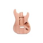 Alnicov Unfinished Electric Guitar Body for Fender Stratocaster ST Guitar DIY Accessory Red Walnut Wood