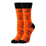 BONANGEL Halloween Funny Socks for Women Men Novelty Crew Socks Cotton Gifts for Teen Boys Girls