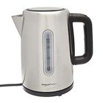 Amazon Basics Stainless Steel Portable Electric Hot Water Kettle - 1.7 Liter, Silver