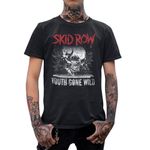 Skid Row Heavy Metal Band Graffiti Gone Wild Black Adult T-Shirt Tee