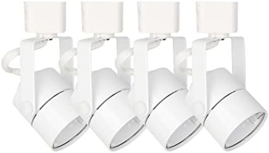 SHILIHE MR16 GU10 Halo Track Lighting Heads fixtures(no Bulb), ETL Listed,White,4Pack