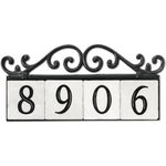 NACH KA-OLD WORLD-4 House Address/Number Sign Plaque