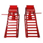 TBAPFS 5 Ton 2 Pack Hydraulic Car Ramp Elevator 10000 Lbs for Auto Car Truck Trailer Garage Service Vehicle Ramp Lift Jack Hydraulic Lift (Red)