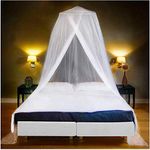 EVEN NATURALS Luxury Mosquito Net Bed Canopy, Mosquito Netting for Bed, Bed Net, Mosquito Net for Bed, Mosquito Canopy, Princess Bed Canopy, Canopy Bed King Size, Net for Mosquitoes (Single-King)