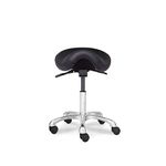 Eognyzie Saddle Stool- Rolling Spa Salon-Ergonomic Saddle Chair-Esthetician Chair -Swivel Salon Wheels Stool for for Beauty,Hair ,Massage Salon, Lab, Kitchen, Clinic- Home Office Chair