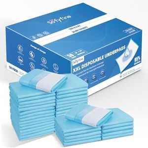 SOFYFINE 100 Count Extra Large Chucks 36"x36" Thicken Elderly Adults Incontinence Bed Pads Disposable, Heavy Duty Absorbency Underpads Waterproof, XXL Extra Large Puppy Pee Training Pad