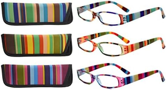 Eyekepper 3 Pack Ladies Reading Glasses for Women Smaller Readers +1.50