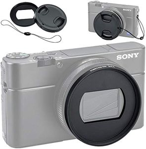 JJC Dedicated Metal Filter Adapter Lens Adapter for Sony ZV-1 II RX100 VII VI RX100M7 RX100M6 for Canon G5X Mark II Installing 52mm UV CPL ND Filter,Includes 52mm Snap-On Lens Cap & Cap Keeper String
