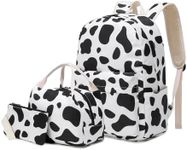 FLYMEI Cow Print Backpack for Girls