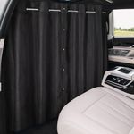 ZATOOTO Car Divider Curtain, Car Privacy Curtains with Pole Backseat Blackout Curtain for Car Camping Travel and Breaks, Lengths Adjustable for Most Cars, Sedan, Vans, SUVs (5.25 ft * 3.48 ft)