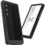 Ghostek Nautical Slim Samsung Galaxy S24 Ultra Waterproof Case - Built-in Screen and Camera Protector, Heavy Duty Shockproof Underwater Phone Cover Designed for 2024 Samsung S24 Ultra (6.8") (Black)