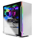 SkyTech Archangel 3.0 Gaming Computer PC Desktop - Ryzen 5 3600 6-Core 3.6GHz, RTX 2060 6G, 1TB SSD, 16GB DDR4 3000, RGB Fans, AC WiFi, Windows 10 Home 64-bit, White