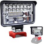 Cordless LED Work Light for Milwaukee 18V Lithium Batteries, 108W 5400LM Adjustable Portable Flood Lights for Job Site Lighting Outdoor Camping Garage Vehicle Lighting【Battery not Included】