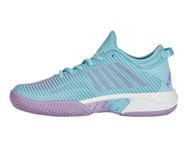 K-Swiss Women's Hypercourt Supreme Tennis Shoe, Angel Blue/Sheer Lilac/Brilliant White, 7