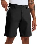 Willit Men's Golf Shorts Stretch Work Dress Shorts Quick Dry Hiking Athletic Casual Shorts with Pockets 10" Black 36