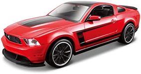 Maisto 1:24 Scale Assembly Line 2012 Ford Mustang Boss 302 Die-Cast Vehicle (Colors May Vary), Small