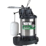 Wayne CDU980E 3/4 HP Submersible Cast Iron and Stainless Steel Sump Pump with Integrated Vertical Float Switch