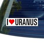 I Love Heart Uranus - Window Bumper
