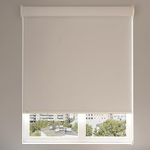 JN Blinds 100% Blackout Roller Blinds for Windows | UV Protection & Thermal Insulated Fabric | Privacy Window Shades for Home & Office | Easy Install
