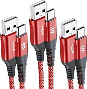 USB Type C Charger Cable [3Pack,10ft+6.6ft+3.3ft], Power Charging Cable for Kindle Fire HD 10 9th 2019 8 10th 2020 Paperwhite 11th 2021 Generation, Samsung Galaxy S21 S20 S10 A13 A33 A53