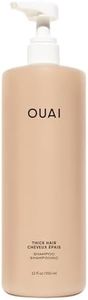OUAI Thick Hair Shampoo - Salon Size Hydrating Shea Butter Shampoo for Thick, Frizzy Hair - Deeply Moisturizing and Frizz Fighting with Marshmallow Root and Avocado Oil - Sulfate Free, 32 Oz