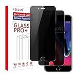 AZSCYN [2 Pack Privacy Screen Protector for iPhone 6 Plus/7 Plus/8 Plus, Double Protection Tempered Glass Film, Anti-scratch, Bubble Free, Case-friendly, Easy Installation