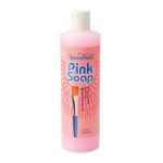 Pink Soap 12-Ounce Paint Brush Cleaner and Conditioner, Solution Cleans and Restores, Removes Dried Paint on Airbrushes and Other Artist Tools & Supplies