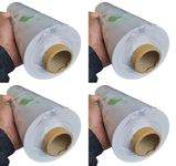 1 Kg Food Wrapping Paper Roll (110 Meter Length) : Non-Stick, Greaseproof, Heat-Resistant, Eco-Friendly Perfect for Chapati, Paratha, Sandwich, Burger Wraps, and Lunch Boxes (Pack of 4 Roll)