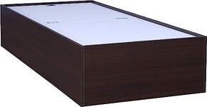 Caspian Furniture Wood Textured Single Bed Without Side Storage| Without Legs | Portable Bed | Single Bed Divan |(72 x 30 inch Matress Size), Bed Size 74X32X16 Inch