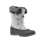 Kamik Momentum3 Woman Winter Boot Snow Waterproof Warm Comfortable -40 Sustainable Insulation Vegan,White,7