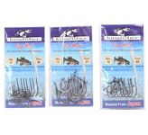 Hunting Hobby Kingfisher Series carp Hook Made up with hi Carbon Steel chemically sharpened Best for Fresh and Saltwater Fishing (Combo Size(Size 1,6,8 each10 pcs) 30pcs)