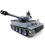 by Big Boyz Heng Long 2.4G German Tiger 1 Radio Control Tank 6.0 V (FULL METAL UPGRADE, include Tracks, Sprocket, Gear Box) -- BB shooting, Smoking, Sounding