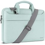 DOMISO 17.3 inch Laptop Bag Business Briefcase Water-resistant Notebook Messenger Shoulder Bag for 17.3" Macbook Pro 17/MSI GS73VR Stealth Pro/17,3" ZBook Fury 17,3 G8/HP Envy/ASUS ROG, Mint Green