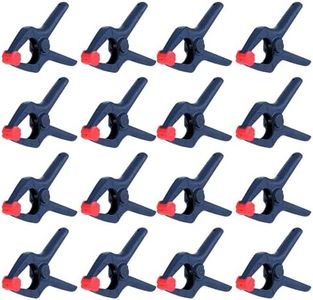 WORKPRO Spring Clamp Set, 16-Piece 3-3/8" Nylon Spring Clamp with Adjustable Jaw Pads and High-strength Spring for Woodworking, Photography Backdrops and DIY Projects