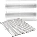 Grisun 7528 Cooking Grates for Weber Genesis 300, 19.5 Inch 304 Stainless Steel Solid Rod Grates Grids for Genesis E310 E320 E330 S310 S320 S330 EP310 EP320 Gas Grills, 7524 (19.5 x 12.9)