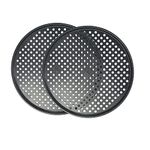 14 inch Pizza Pan with Holes 2 Pack Perforated Pizza Tray Carbon Steel Crisper Pan Non Stick Pizza pan for Oven