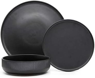 salt&pepper Brae 12 Piece Dinner Set - Black - Dinner Sets House Warming Gifts Wedding Gifts