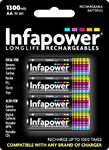 Infapower AA 1300mAh with 4 Rechargeable Batteries