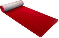 BannerBuzz Red Carpet, 1400 GSM Tufted Loop Pile of Polypropylene Yarn, Ideal for Indoor/Outdoor Events (3' W X 10' H, Red)