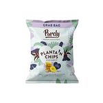 Purely Plantain Chips - Low Fat Plantain Crisps - Gluten Free Snacks - Healthy Alternative Snack Multipack - Vegan, Nutritious & All Natural - Wild Garlic - 28g x 20 Pack